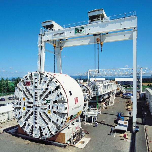 A tunnel boring machine