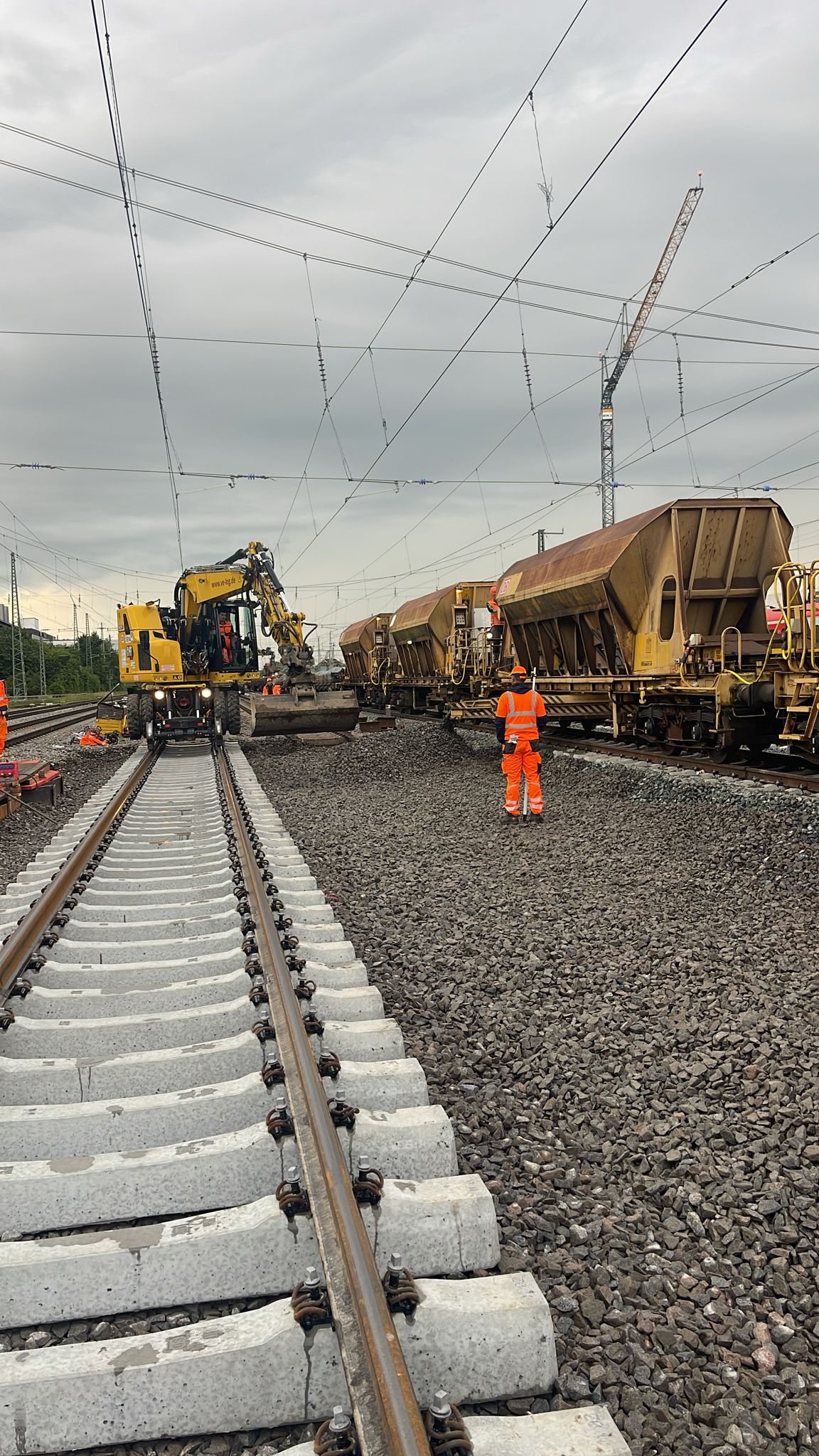 Arbeiten am Gleis