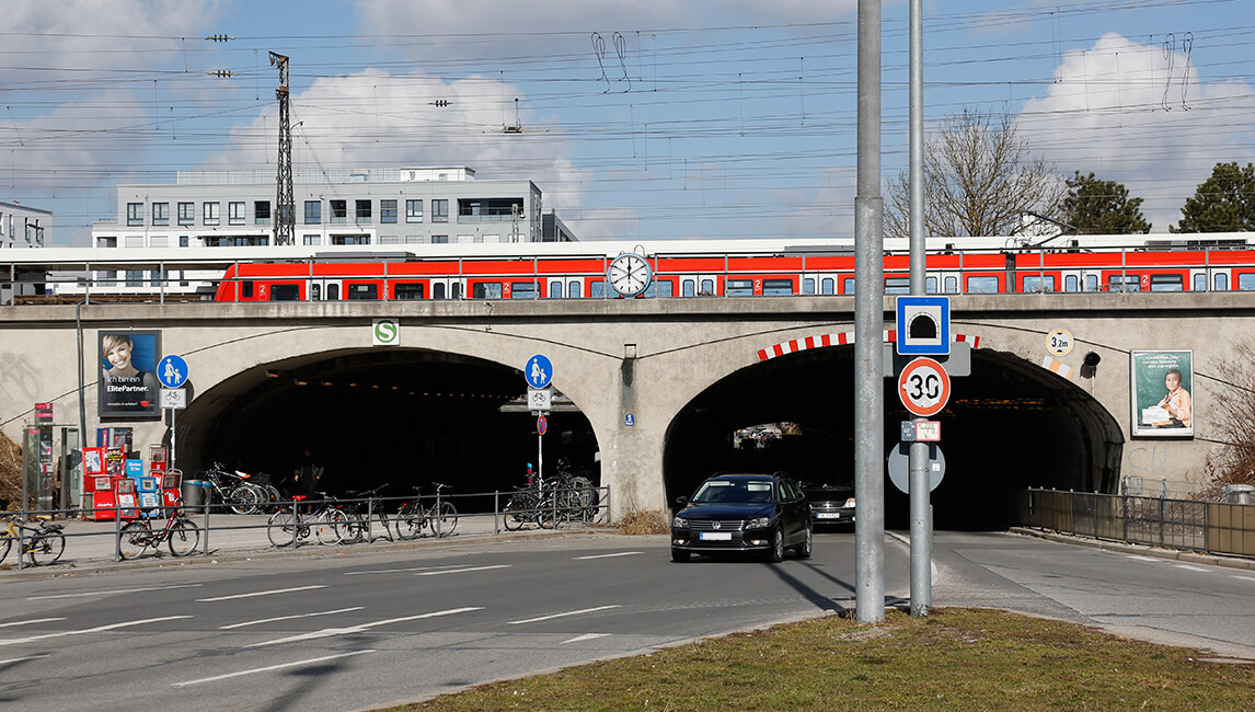Unterführung Wotanstraße.