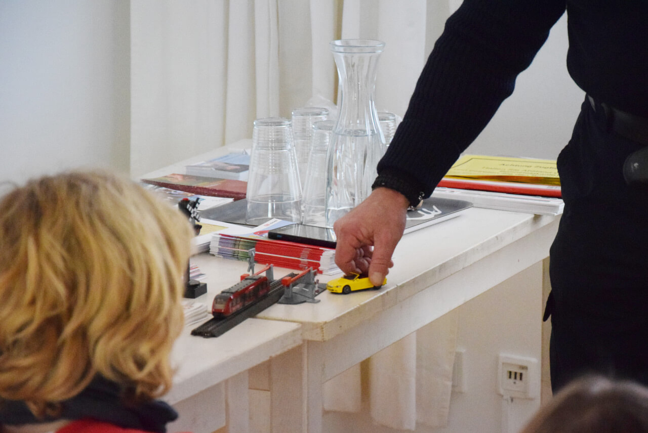 Bilder vom Sicherheitstraining mit der DB Sicherheit.