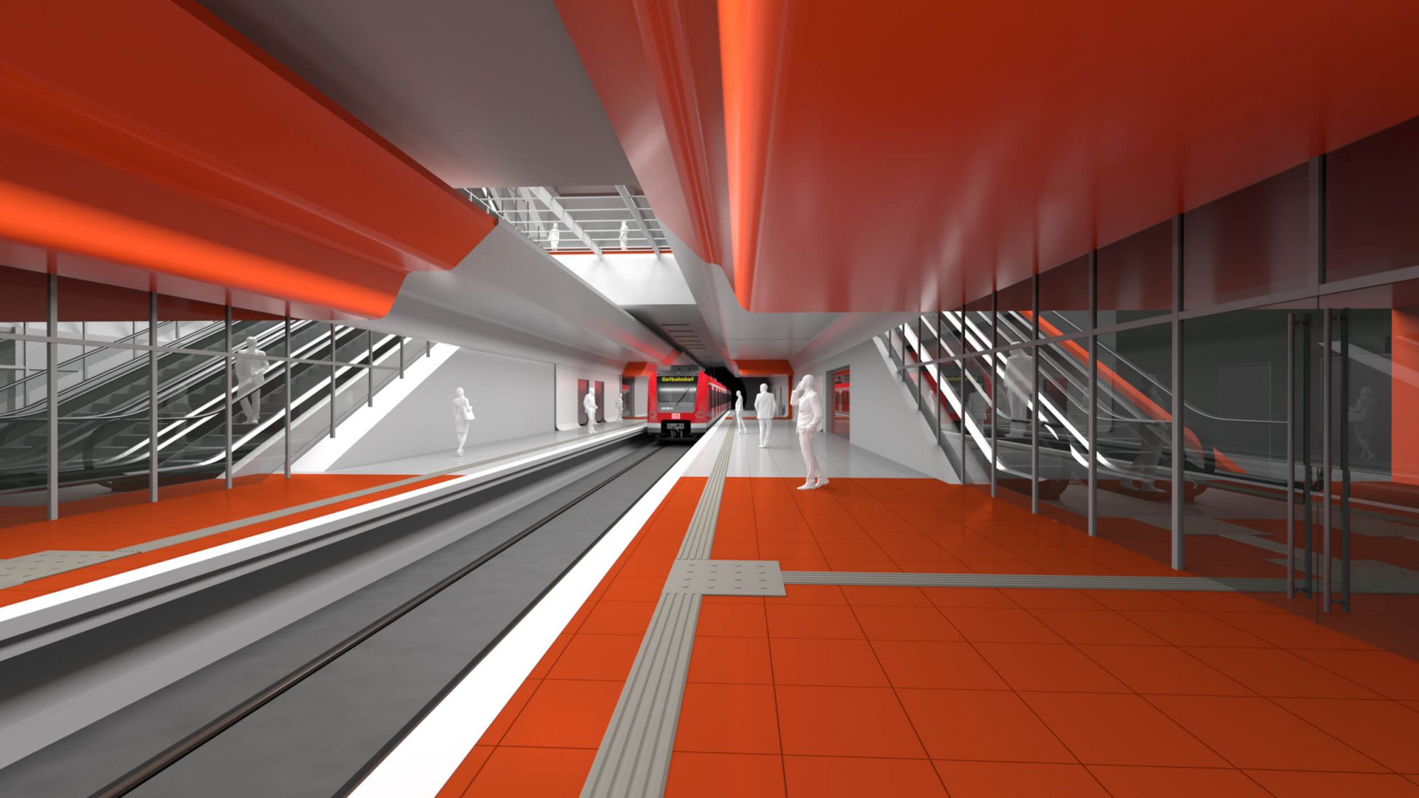 Die neue Station der 2. Stammstrecke am Hauptbahnhof München Visualisierung des künftigen Tiefbahnhofs am Hauptbahnhof